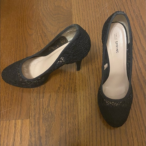 Call it spring Lacey black heels size 9 (fit like an 8.5) - Picture 1 of 5